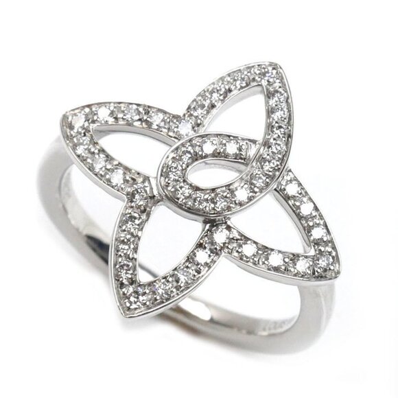 LOUIS VUITTON 18k White Gold Diamond Ring - Picture 1 of 7